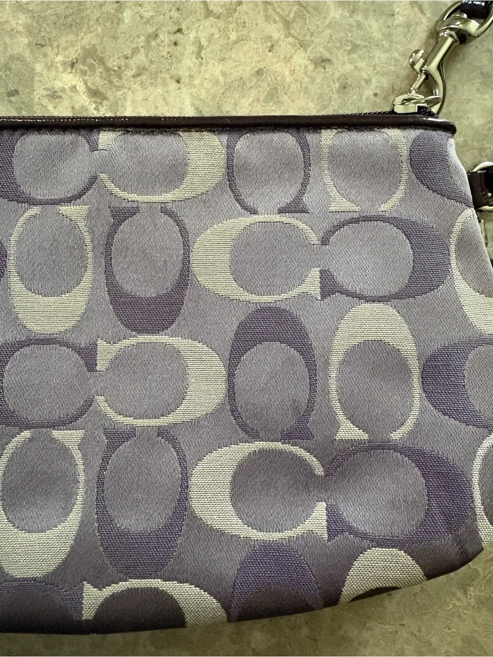 vintage coach purple wristlet y2k